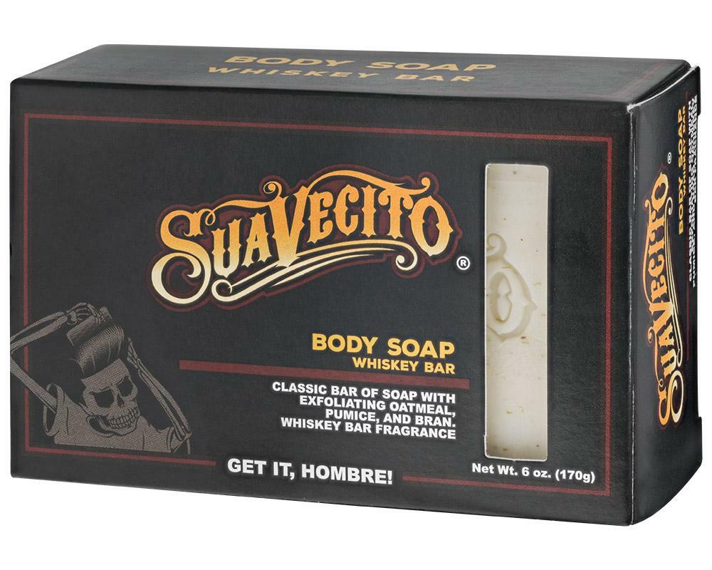 Suavecito Shower Whiskey Bar Body Soap - 6 Pack