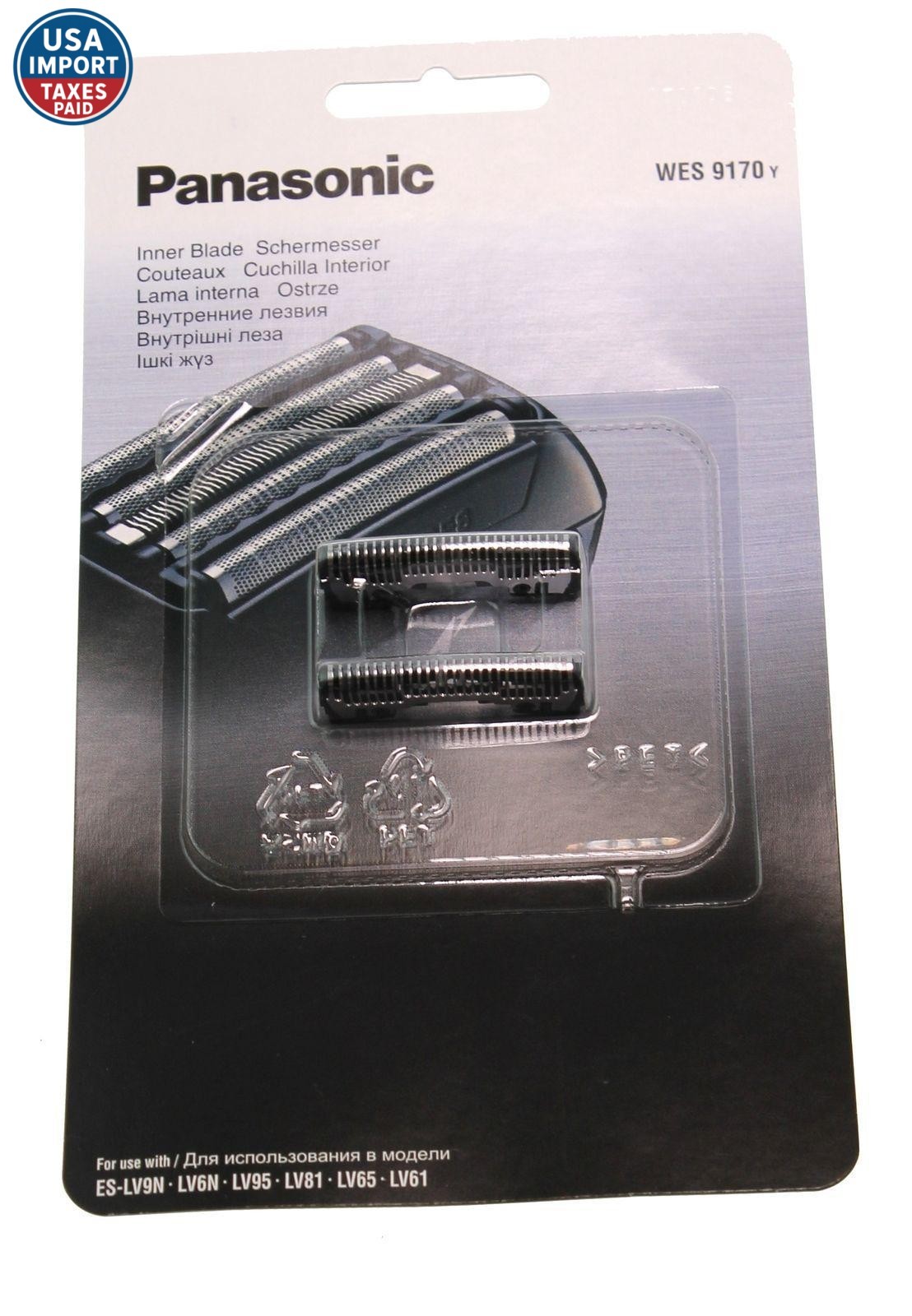 Panasonic Shaver Cutters Blade ES LV61, LV65, LV81, LV95, LV90 Genuine WES9170Y
