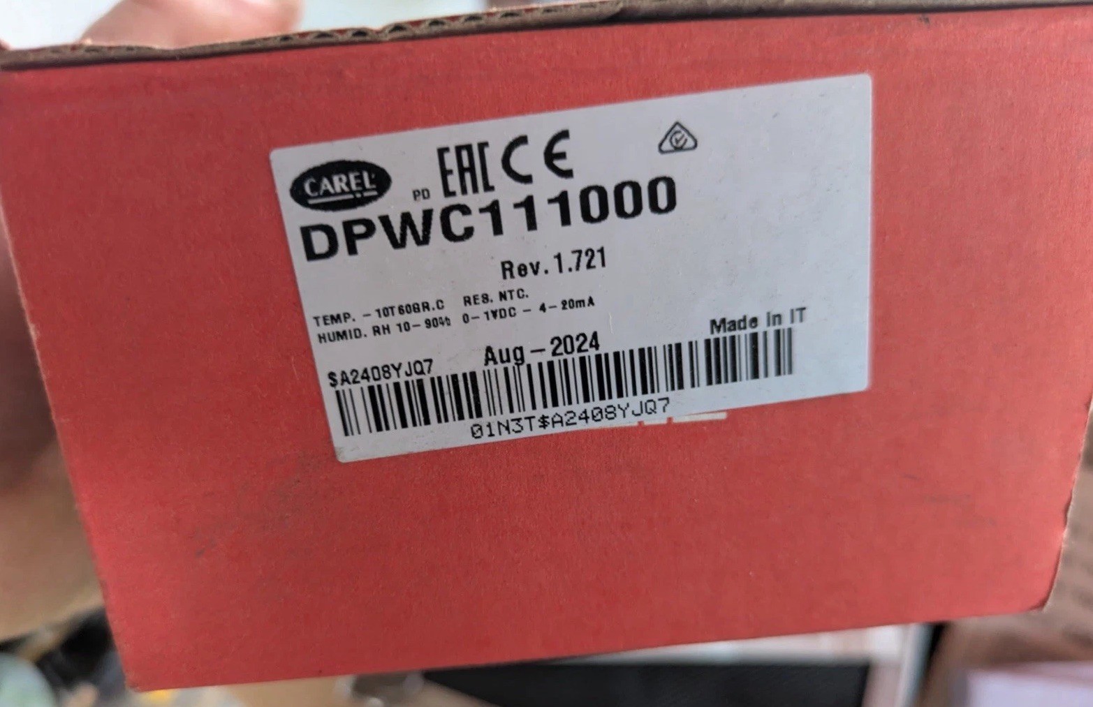 Carel DPWC111000 Temperature and Humidity Sensor Open Box New