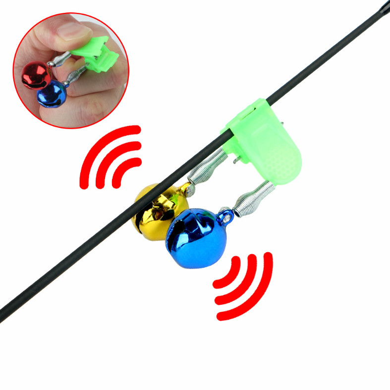 10PCS Fishing Alarm Bells High Sensitivity Clip Bells for Fishing For Rods Set