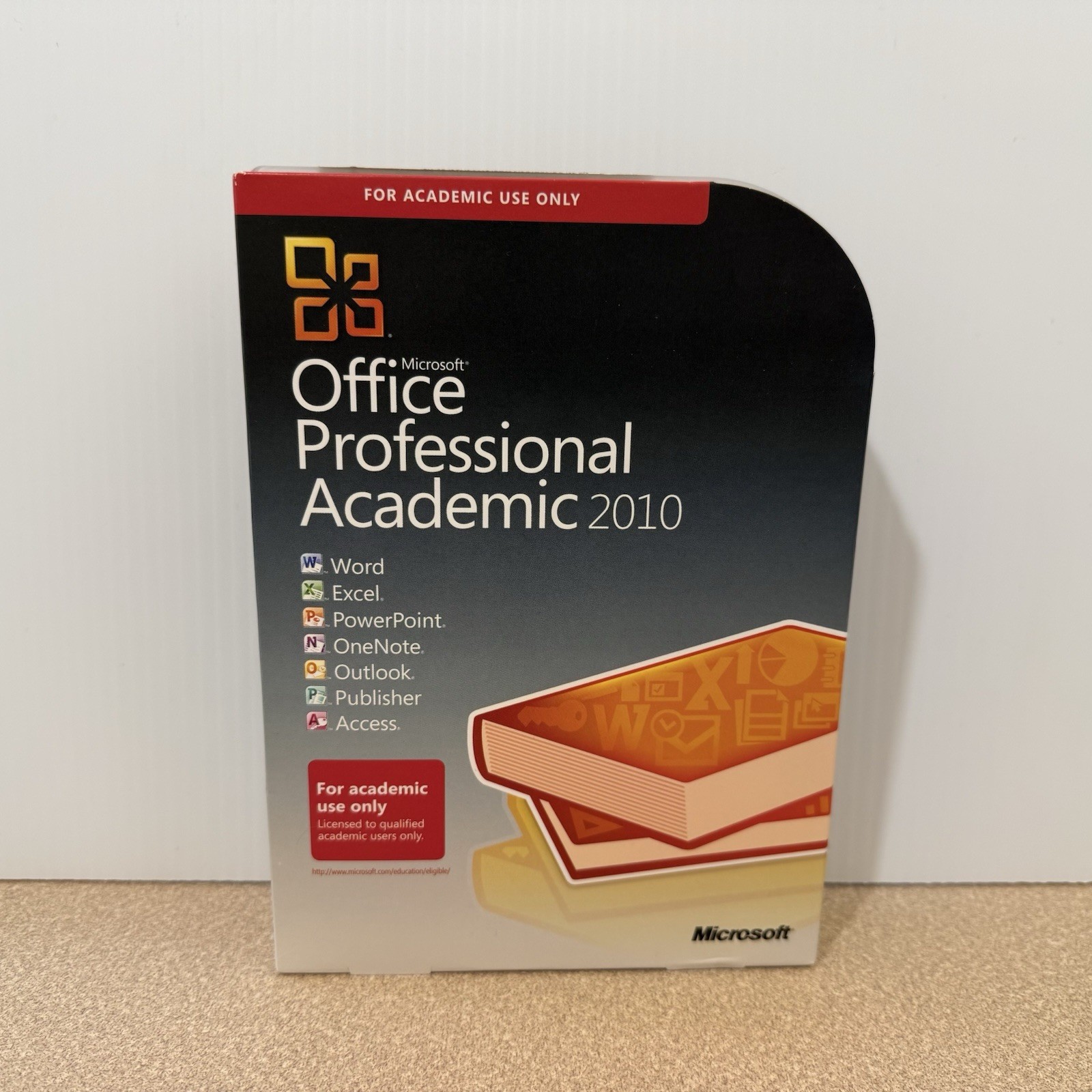 Microsoft Office Professional Academic 2010 Windows Software with DVD & Key