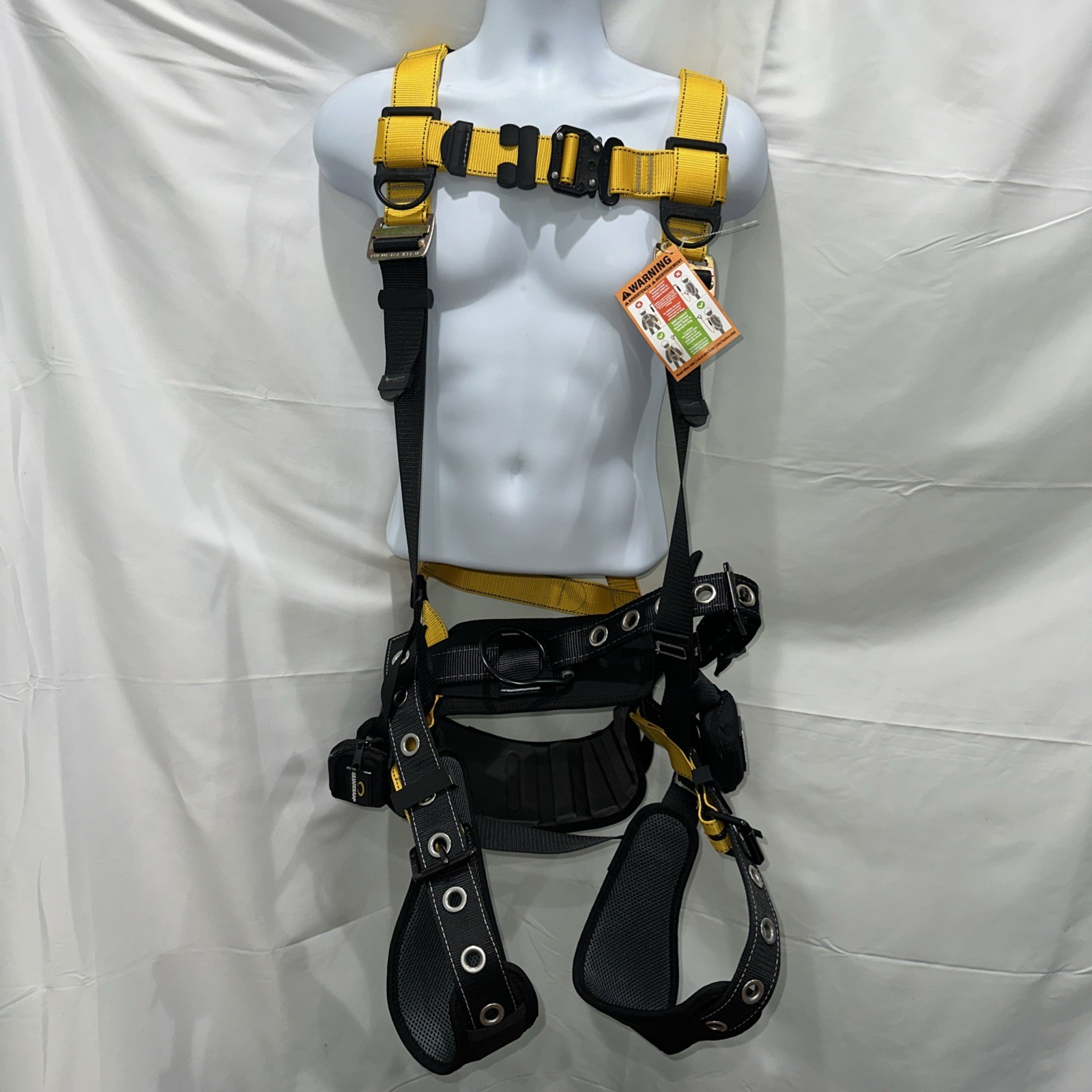 Guardian 37370 XL-XXL Series 5 Safety Harness QC Chest TB Legs Waist Pad D Rings