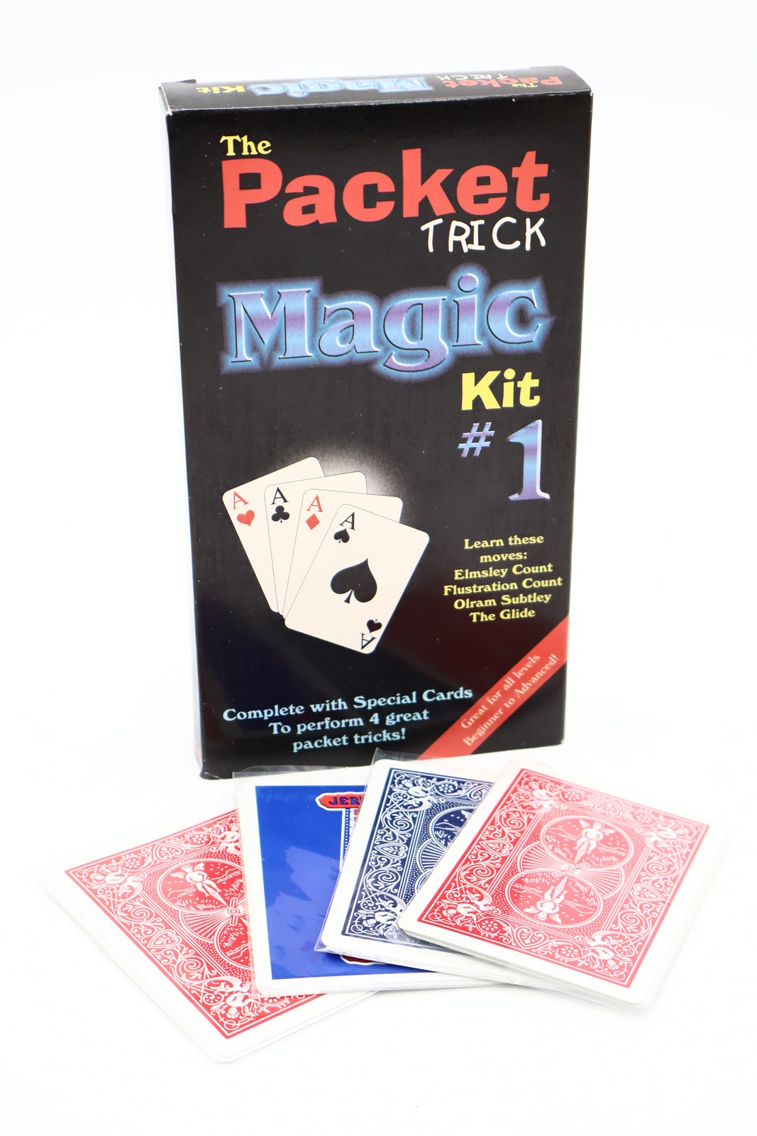 Packet Trick Magic Kit #1 by CosMedia (VHS) with Cards