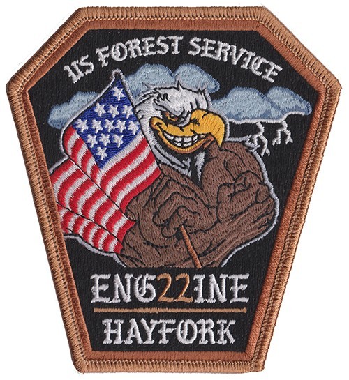 U.S. Forest Service Engine 22  Hayfork California Fire Patch ..
