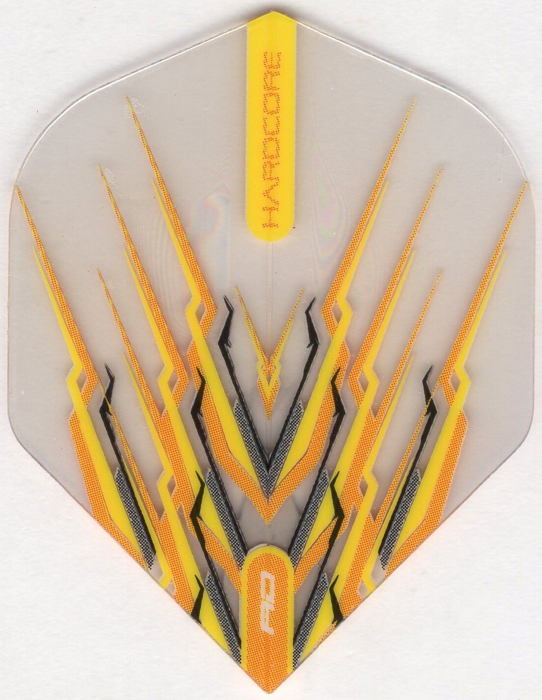 SNAKEBITE YELLOW & BLACK MOHAWK Dart Flights: 3 per set