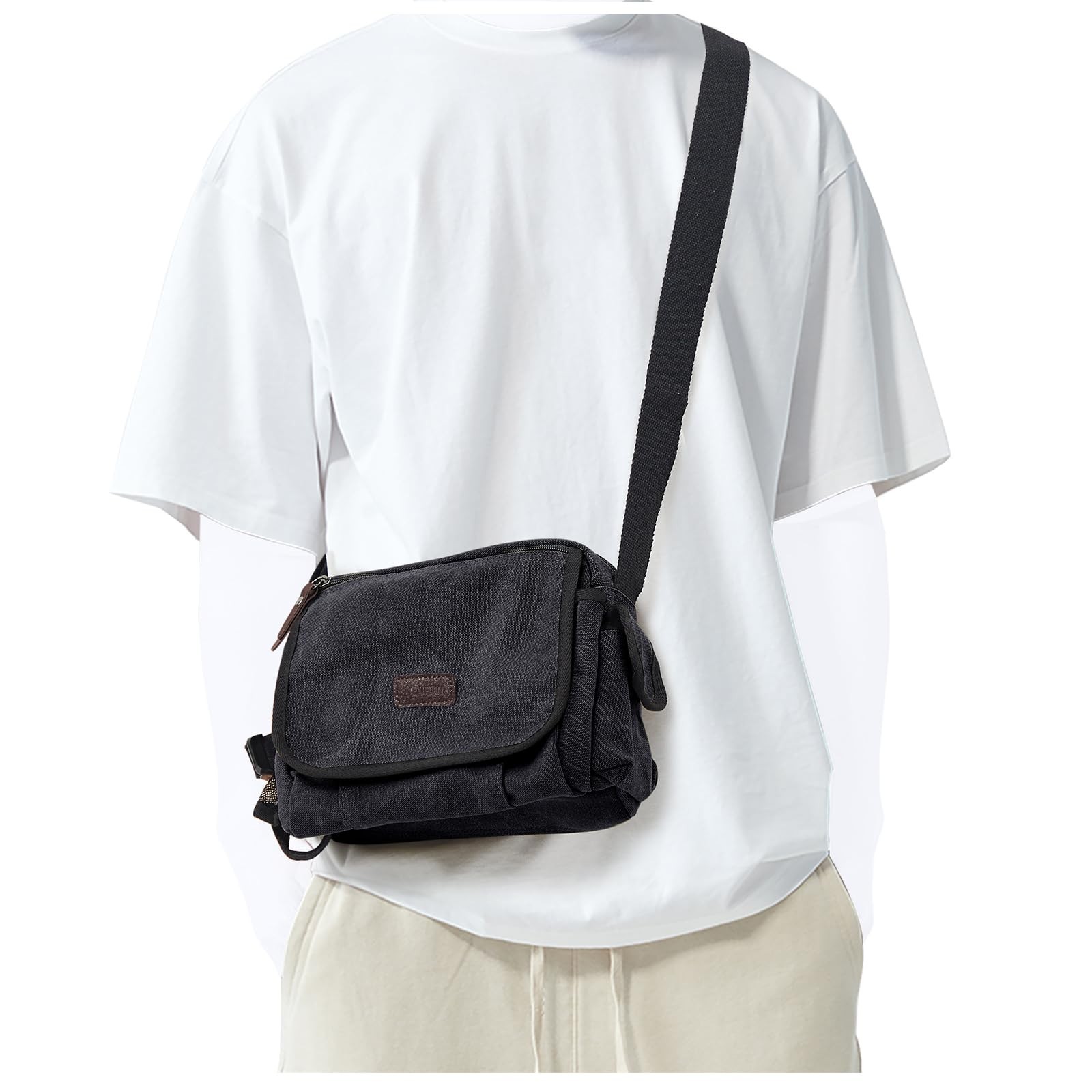 Messenger Bag for Men, Crossbody Bag Aesthetic, Water Resistant Unisex Classi...