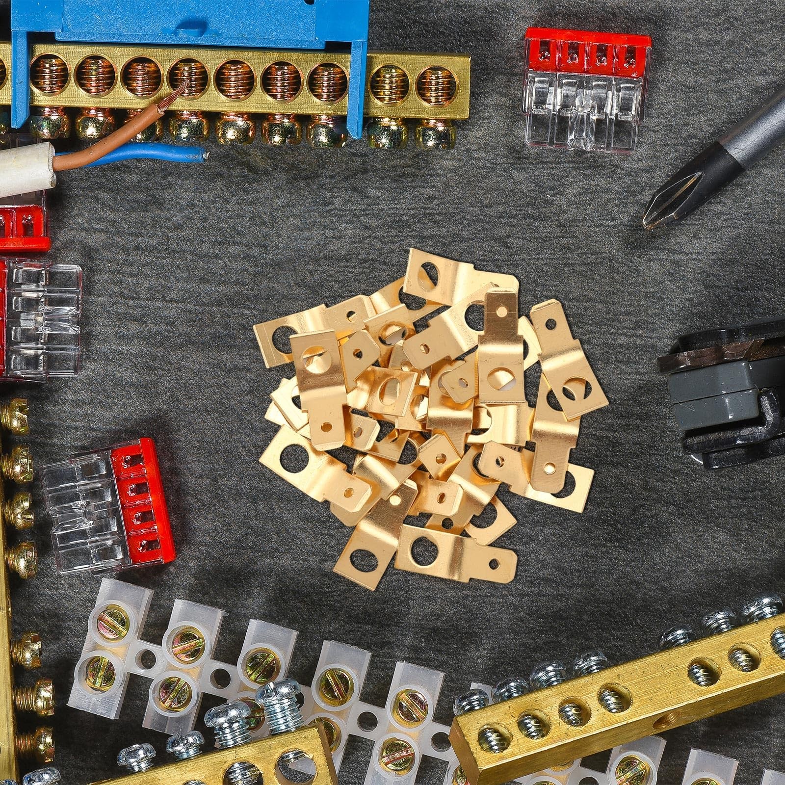 25 Pcs Solderless Quick Disconnect Connectors Adapters Non Insulated Connectors
