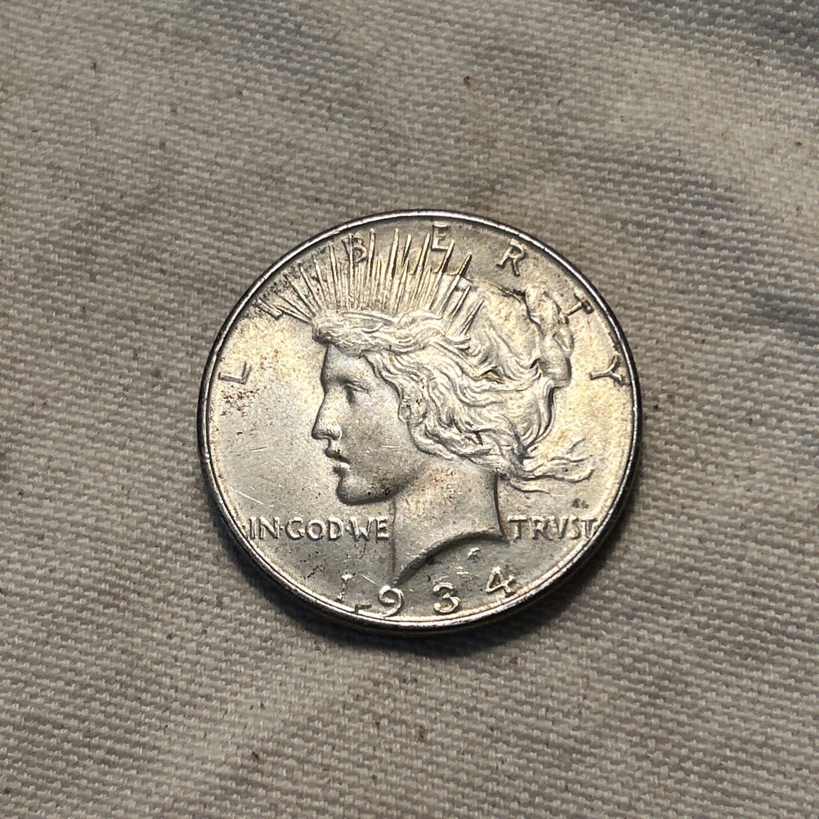 1934-D Peace Dollar Brilliant Uncirculated BU Coin - P33
