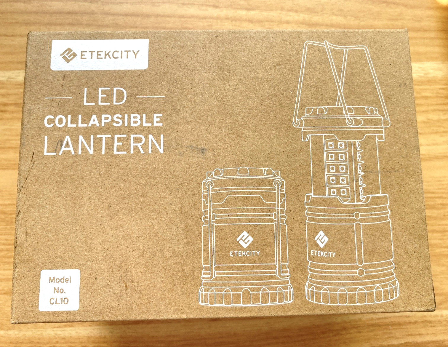 Etekcity Portable LED Camping Lantern Light Collapsible CL10 w/ Batteries New