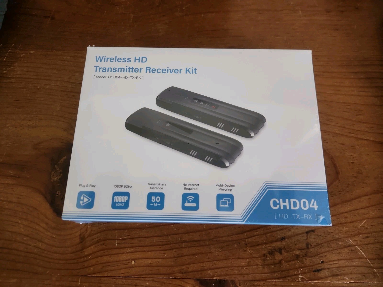 Wireless HD Transmitter Receiver Kit CHD04-HD-TX/RX New Sealed