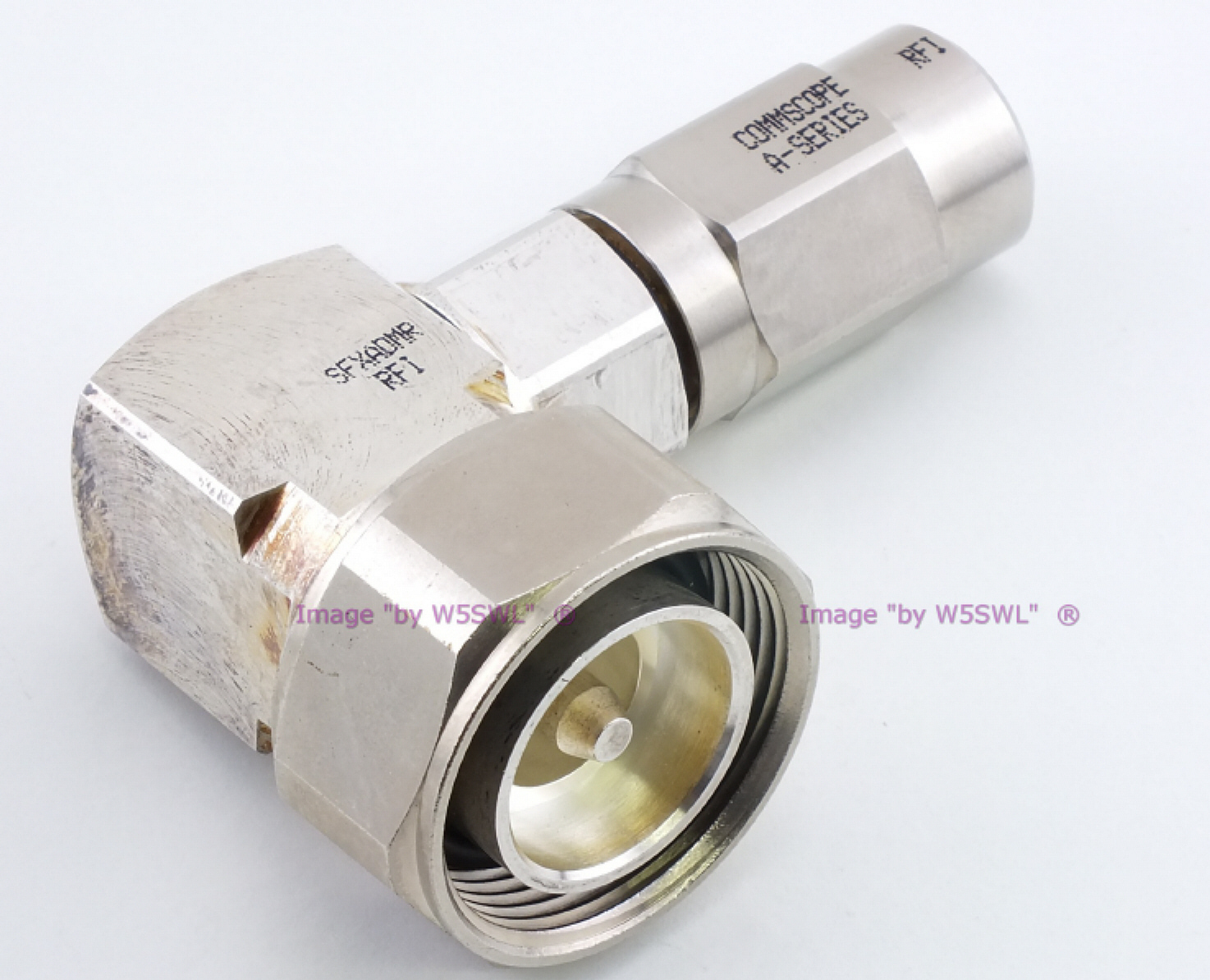 7/16 Din Male Hardline Connector 90 Deg SFX-500 Cable A-Series Commscope