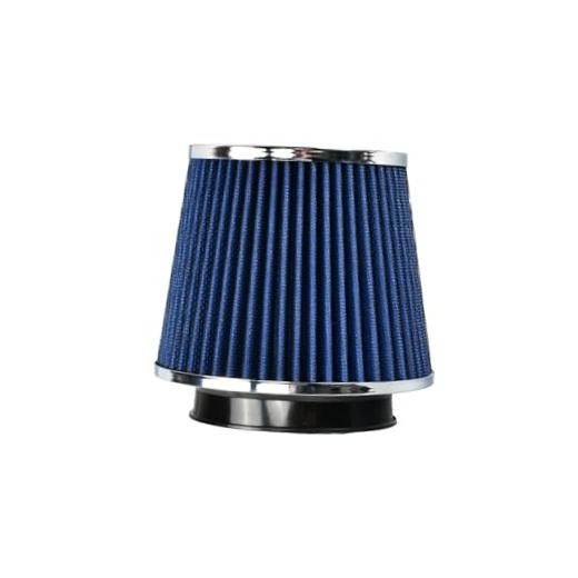 Universal Clamp On Air Intake Filter Fits 3"/3.5"/4" Three Sizes | Cone Blue