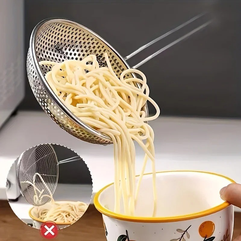 Stainless Steel Skimmer Strainer Spoon Kitchen Cooking Tool