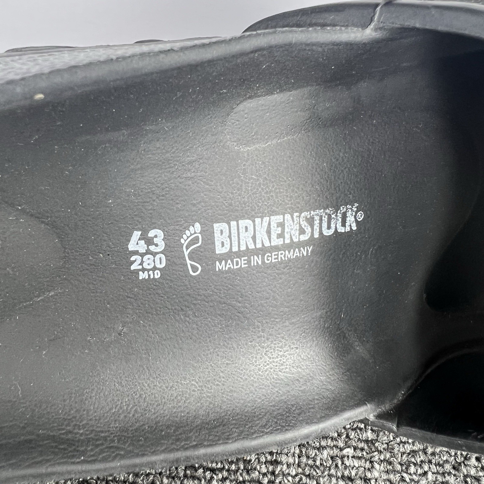 Birkenstock Barbados Eva Sandals Mens Size 43 10 Black Rubber Slip On Slides