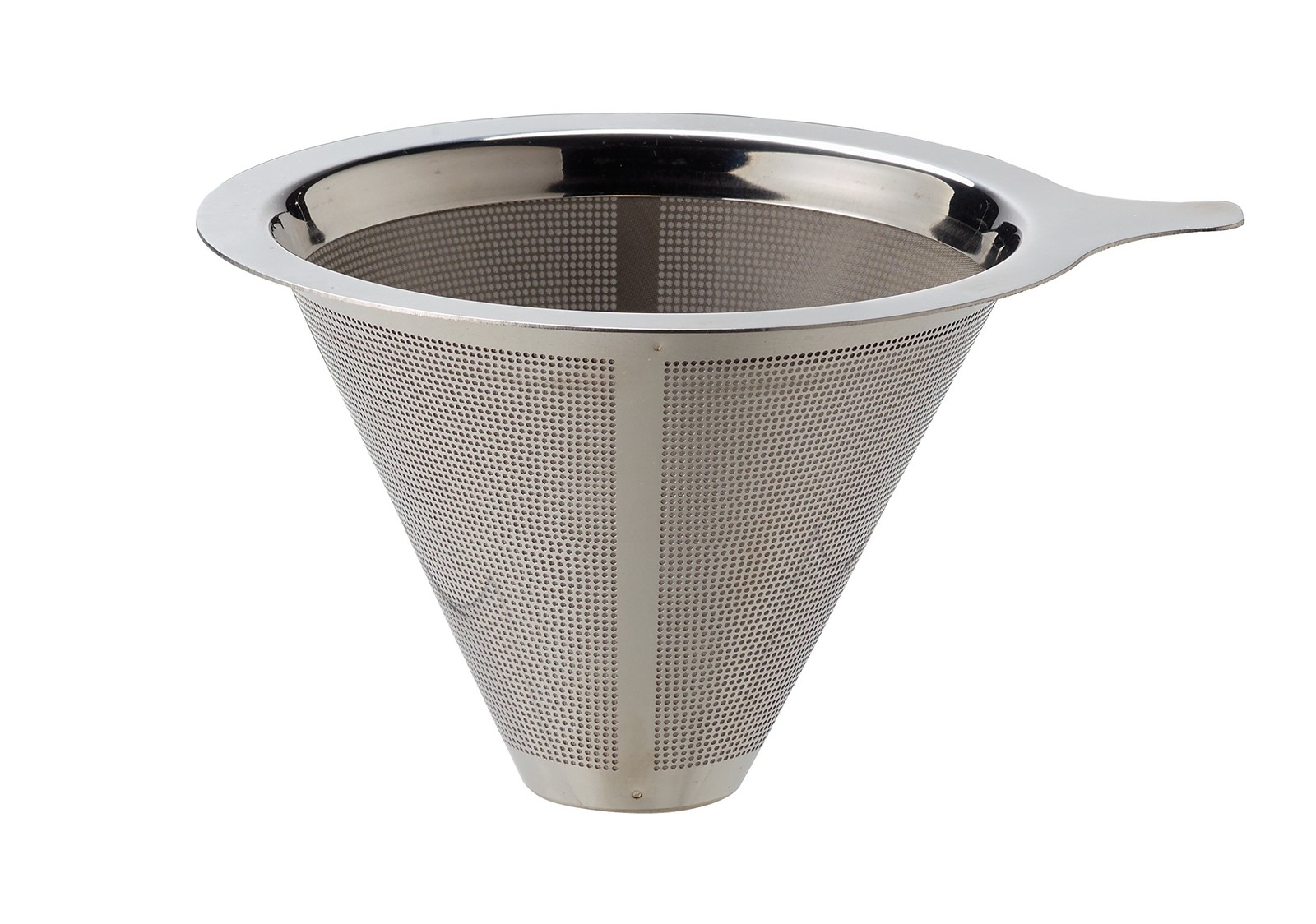 Pour-Over Coffee Filter, 18/8 Stainless Steel, 4-Servings, 4-Cup Capacity