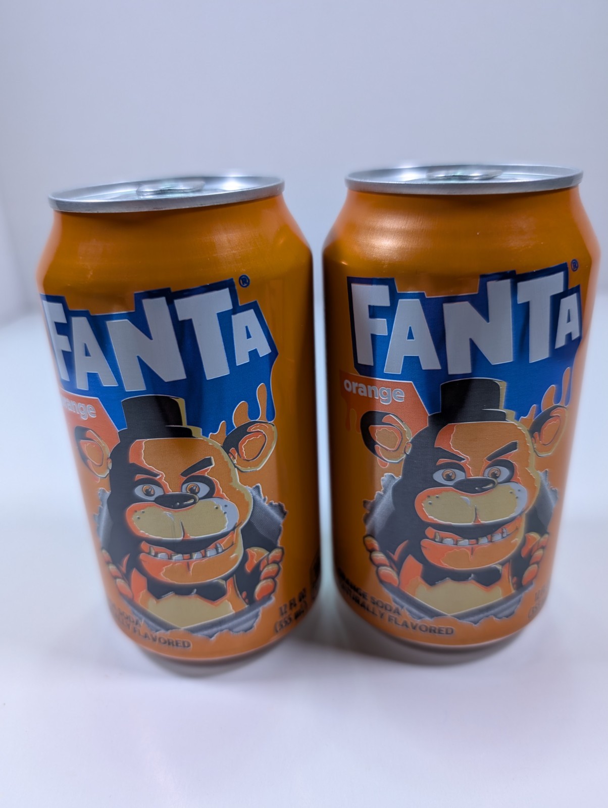 Fanta Five Nights At Freddy’s 2 Movie Promo 2025 Lot of 2 Cans - 12 Oz. Sealed