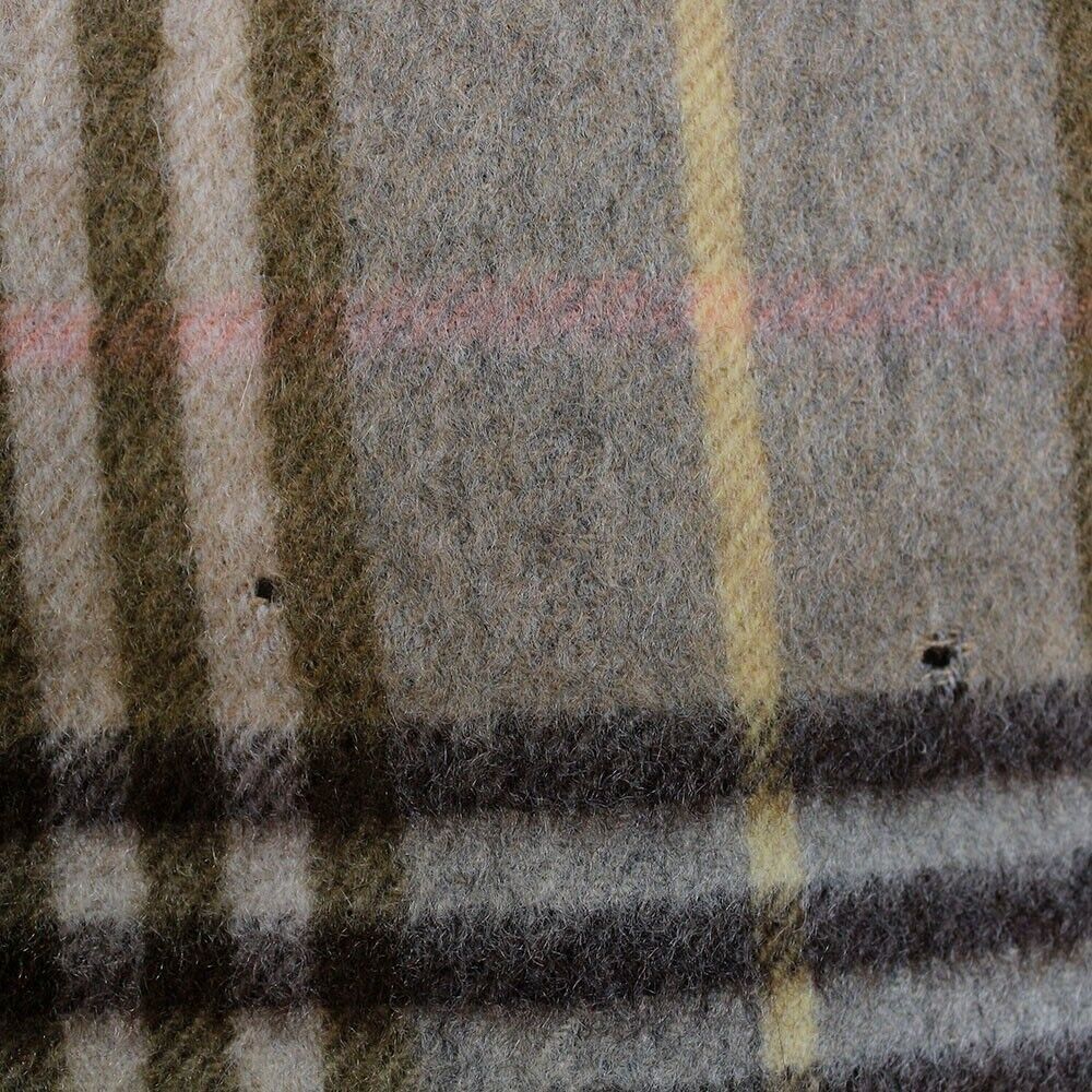 Sciarpa Burberry 100% cashmere colore verde fantasia scozzese 196x31 cm