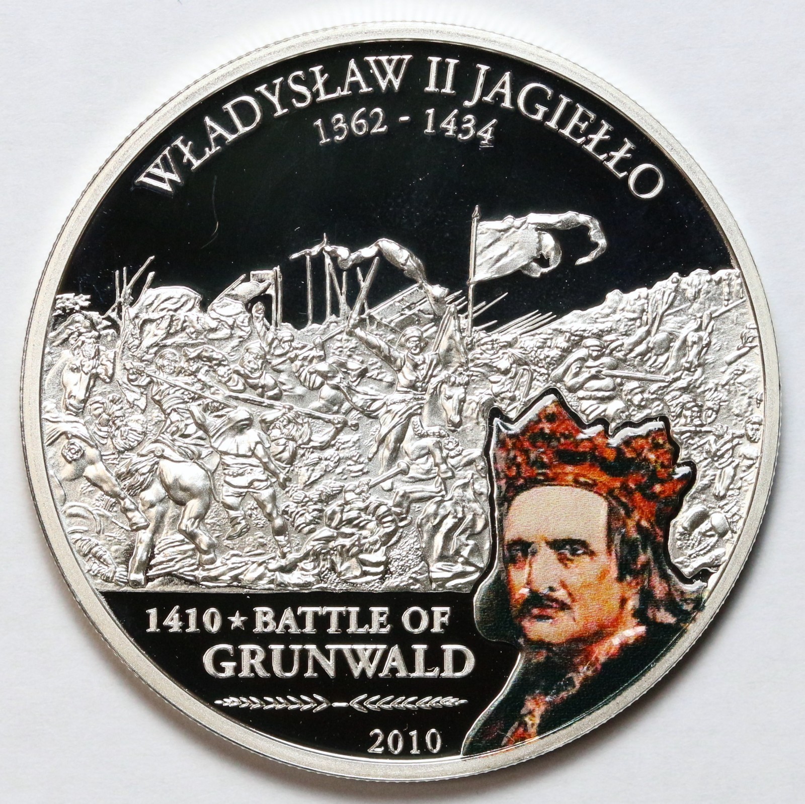 2010 $5 Cook Islands Battle of Grunwald Silver Proof Coin - Only 1,000 Minted