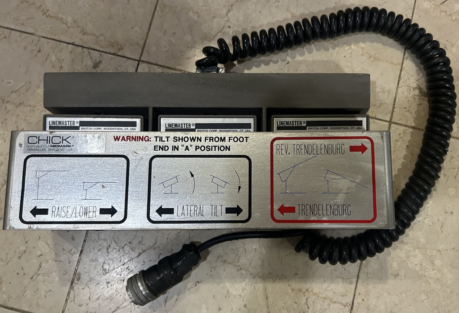 Surgical table Chick Foot switch