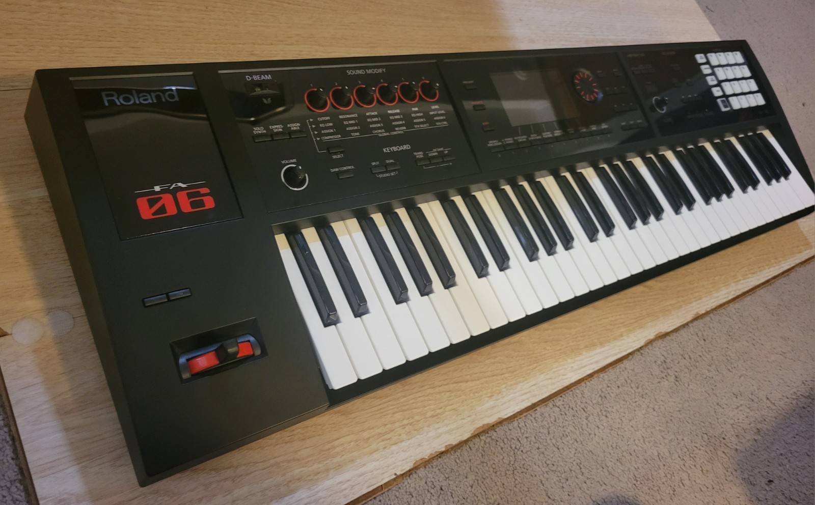 Roland FA-06 FA06 61 Key Synthesizer/Keyboard/Workstation w/ Box - Integra  Juno