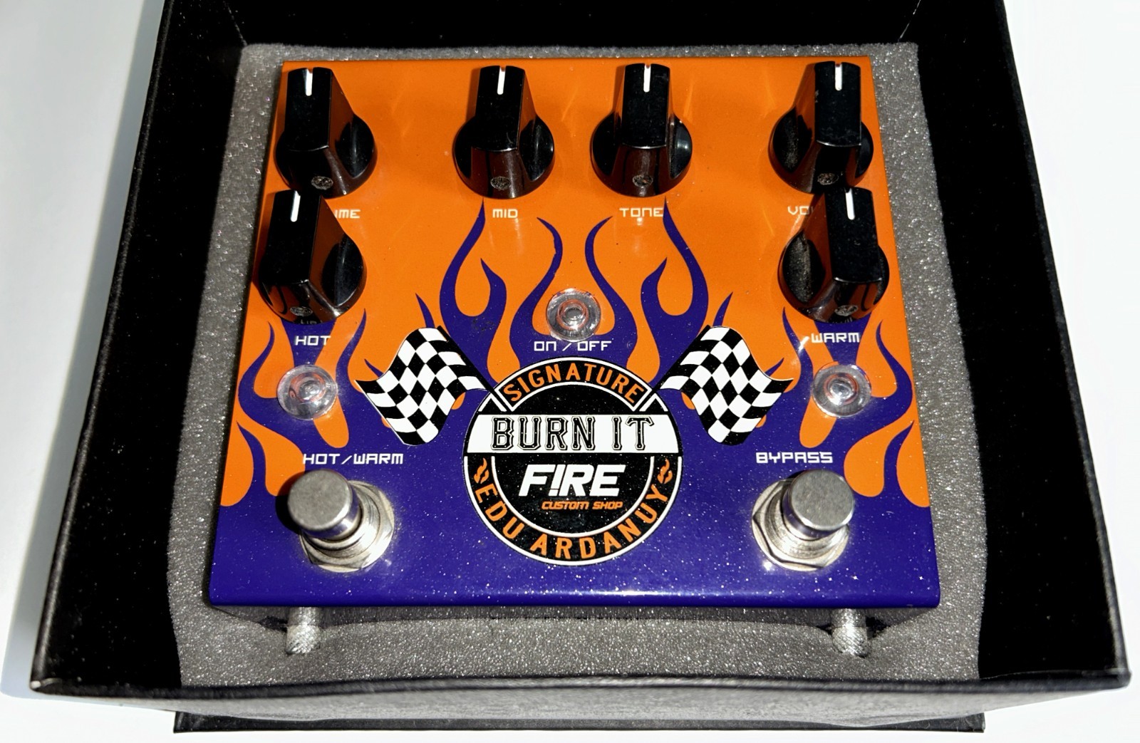 Fire Edu Ardanuy Signature Guitar Overdrive Pedal Made in Brazil