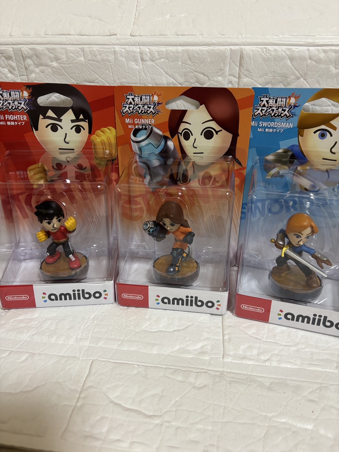Mii amiibo Super Smash Bros. Mii Set of 3 Switch New Figure 67