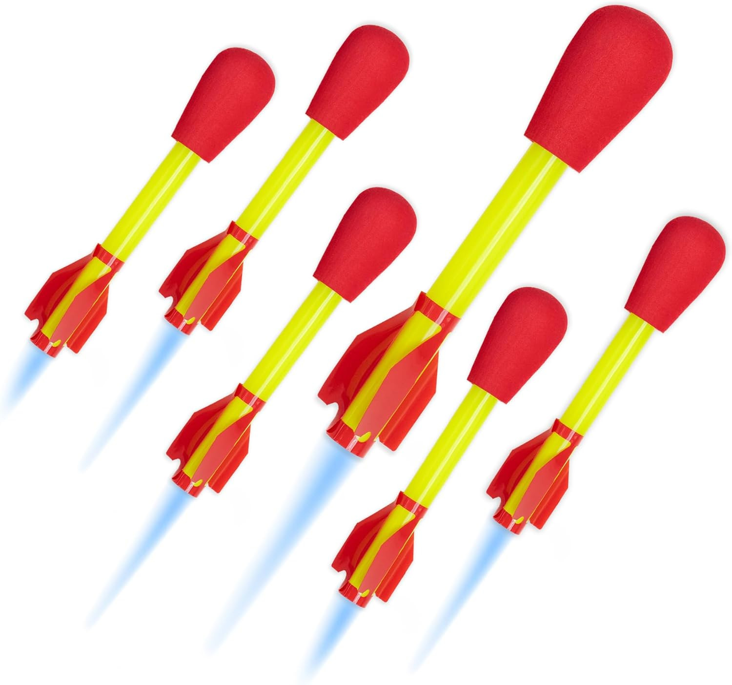 Ultra Rocket Refills, 6 Rockets - Replacement Foam-Tipped Rockets for Kids - Fun