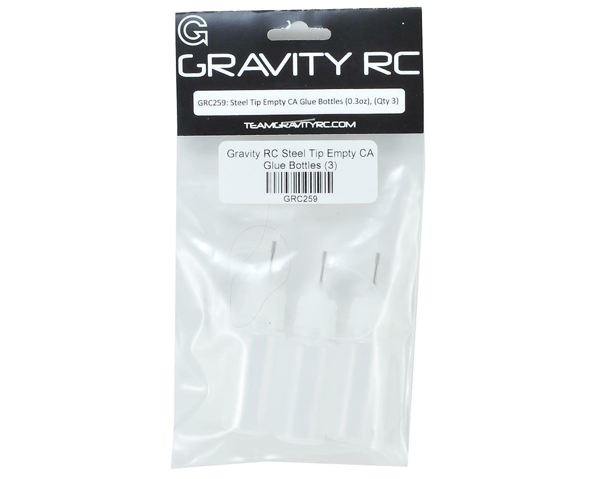 Gravity RC Steel Tip Empty CA Glue Bottles (3) [GRC259]