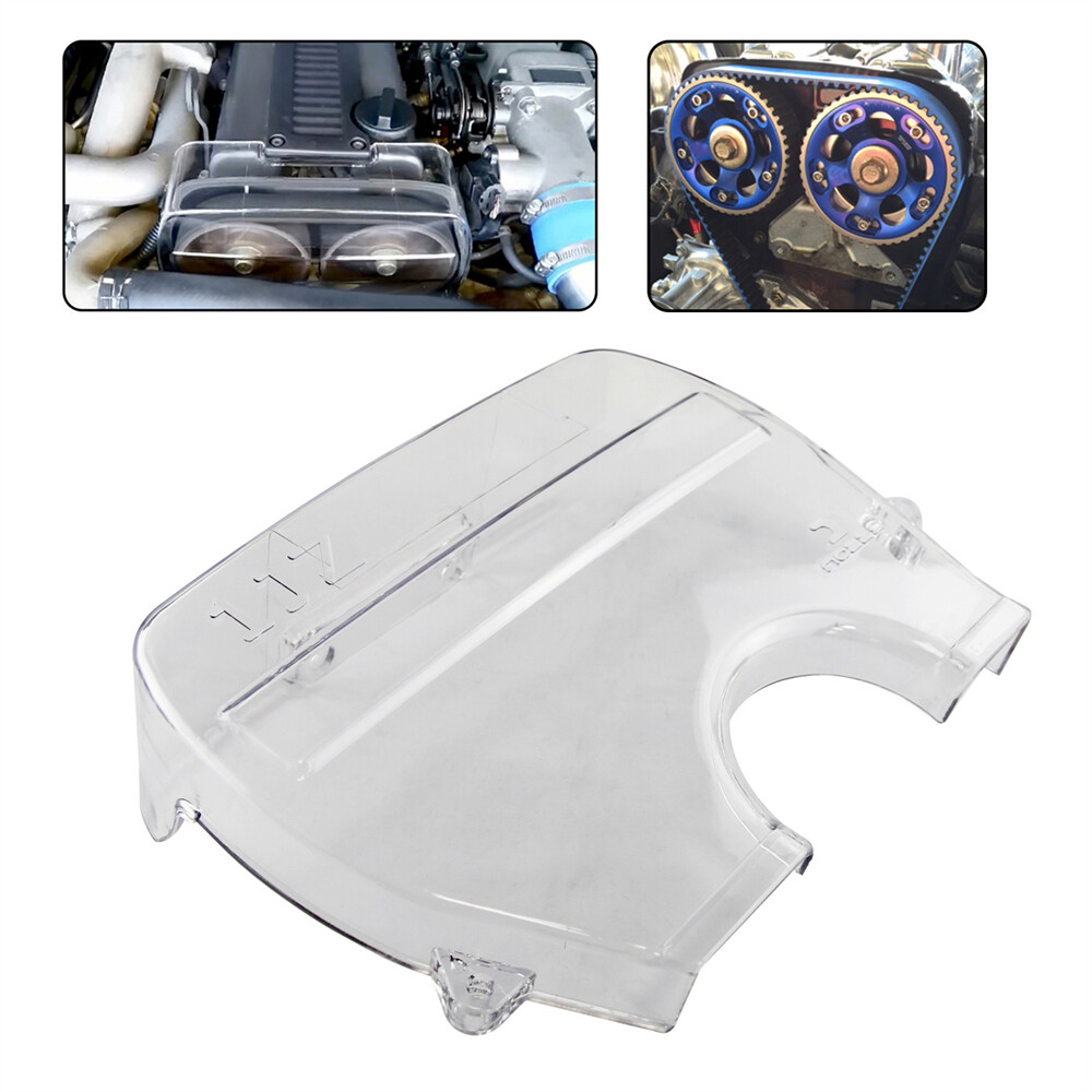 Clear Cam Timing Belt Cover For Toyota Supra Chaser Soarer Cresta 1JZ 1JZGTE