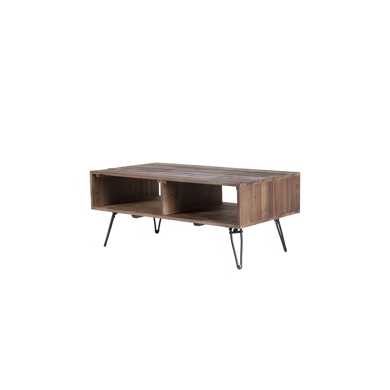 Coffee Table Center Cocktail Table Side Table with Open Storage for Living Room