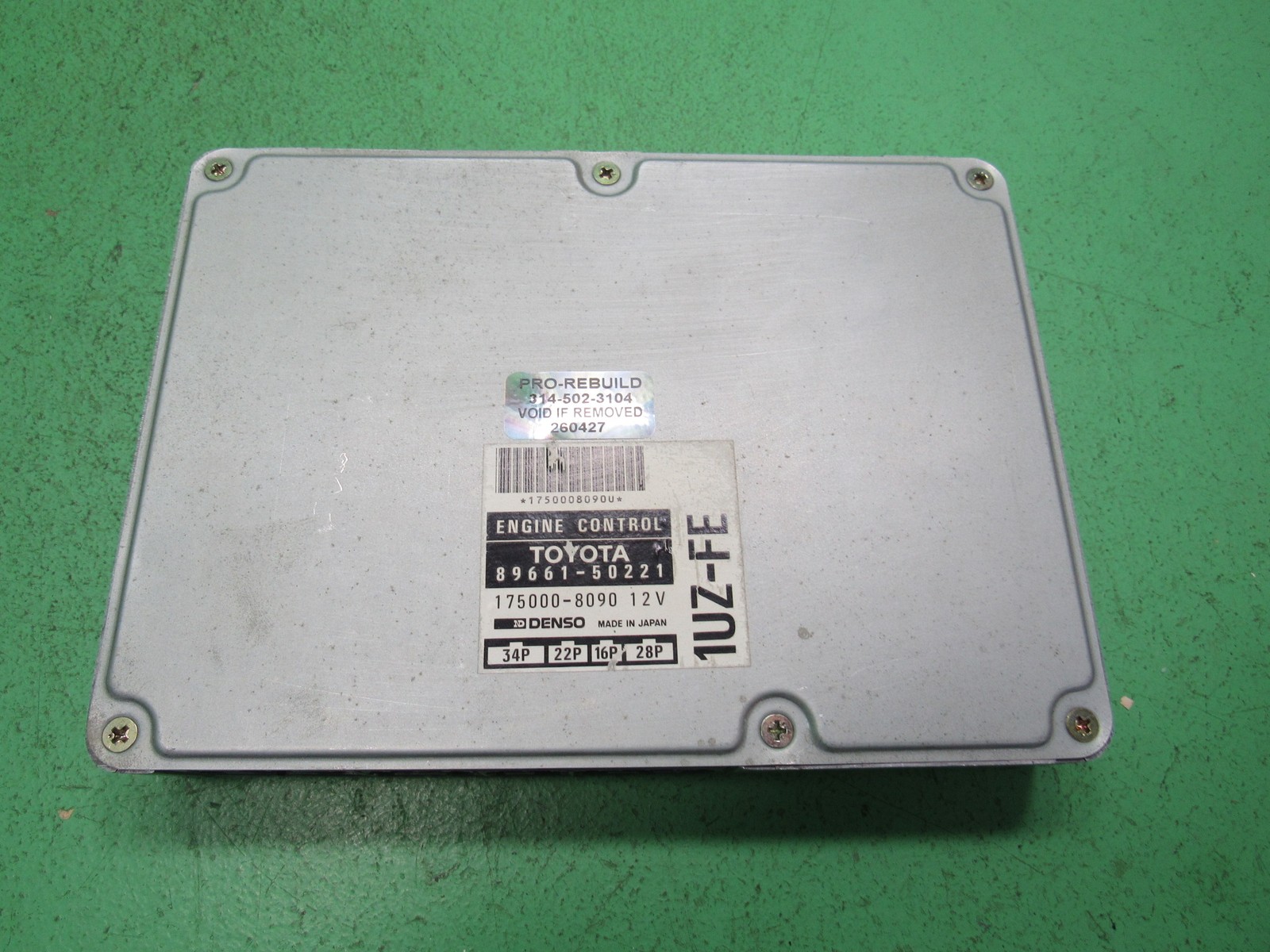 89661-50221 95 LEXUS LS400 ECU ECM PCM ENGINE COMPUTER CONTROL REBUILT 0427