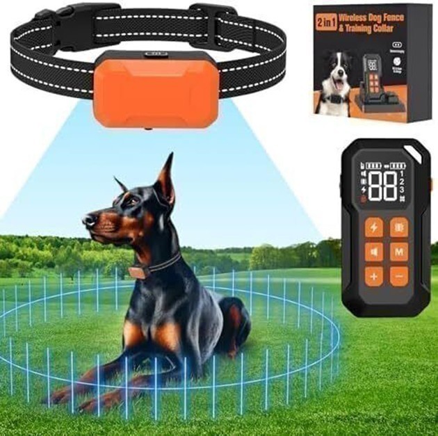 985 FT Wireless Remote Dog Collar Shock Training Rechargeable Waterproof LCD Pet