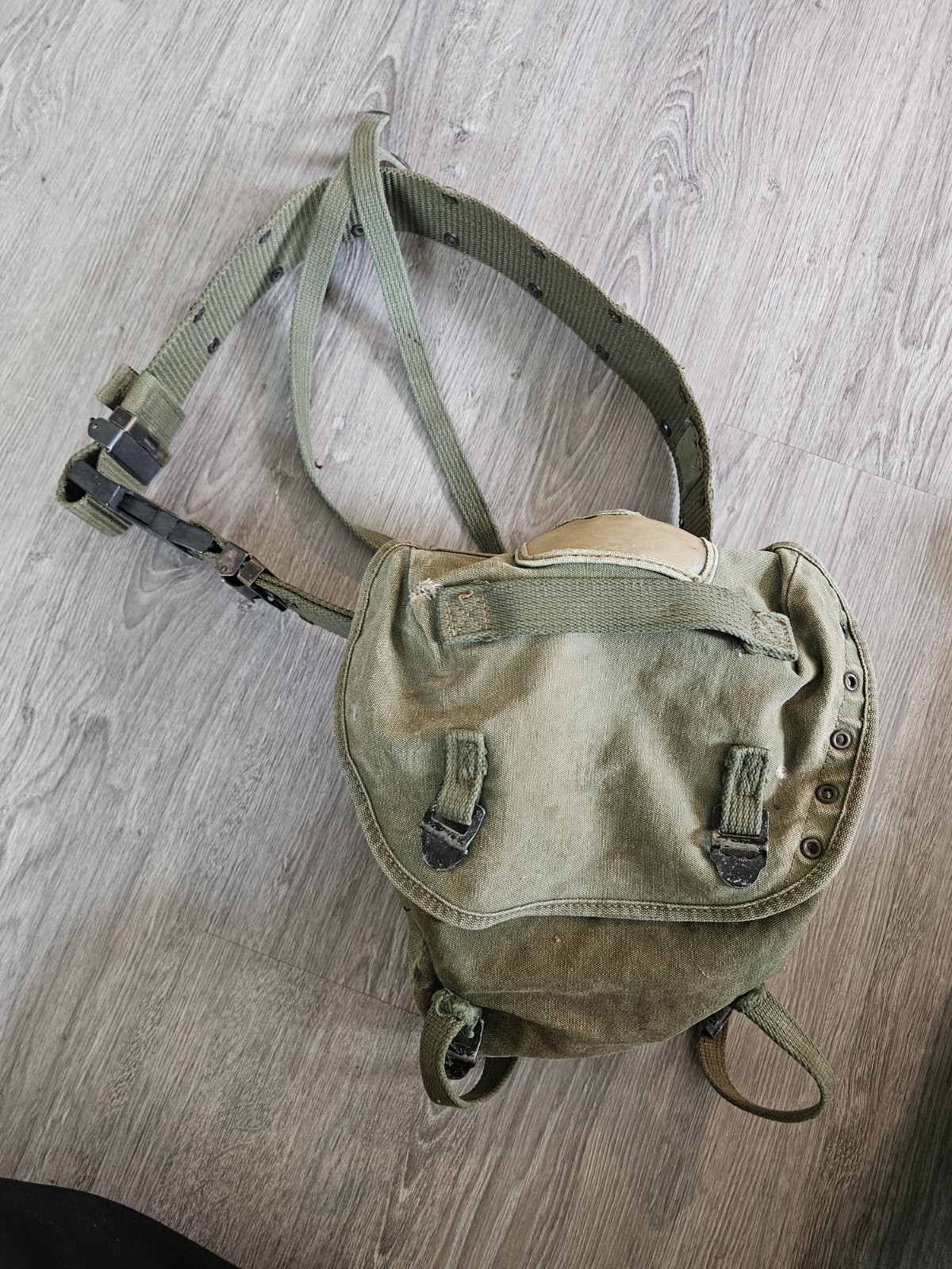 Vietnam US Military Canvas Field Pack Butt Pack And Belt