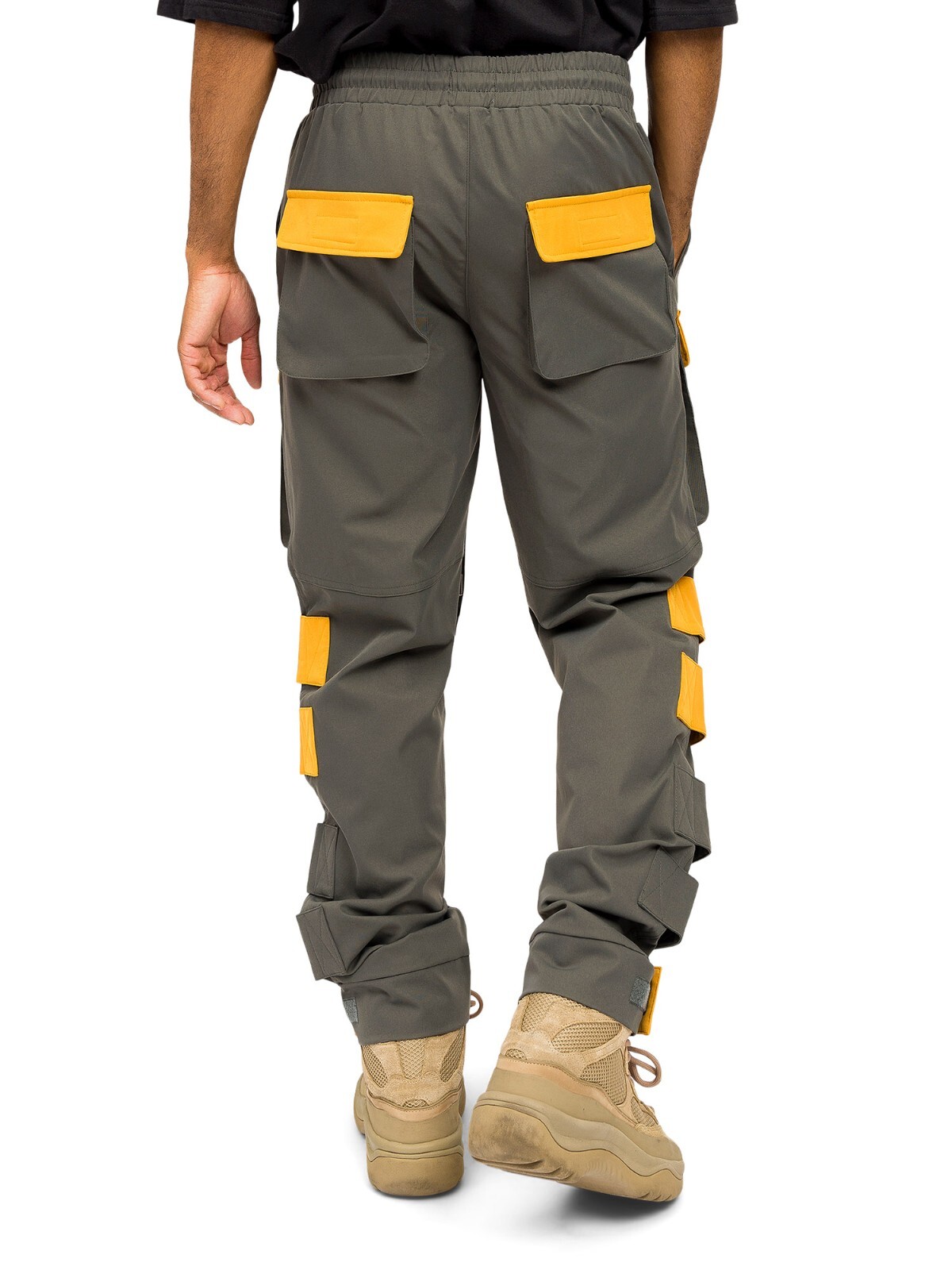 Men's Pocket Trousers Utility Adjustable Straps Cargo Pants EP9822