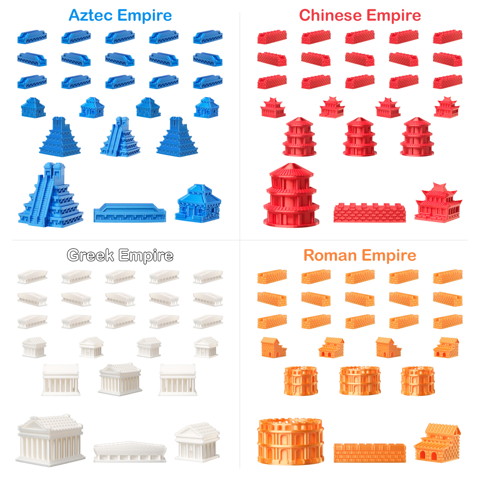 Sumerian Empire Set for Catan | Civilization Replacement Pieces