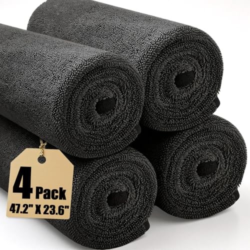 4 Pack Car Drying Towel 48" x 24" Extra Large Microfiber Towels for Car,