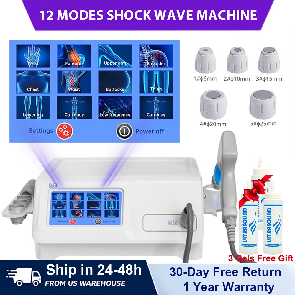 Kalecope 8 Bar Pneumatic ED Shockwave Therapy Machine for Muscle Pain Relief Q60