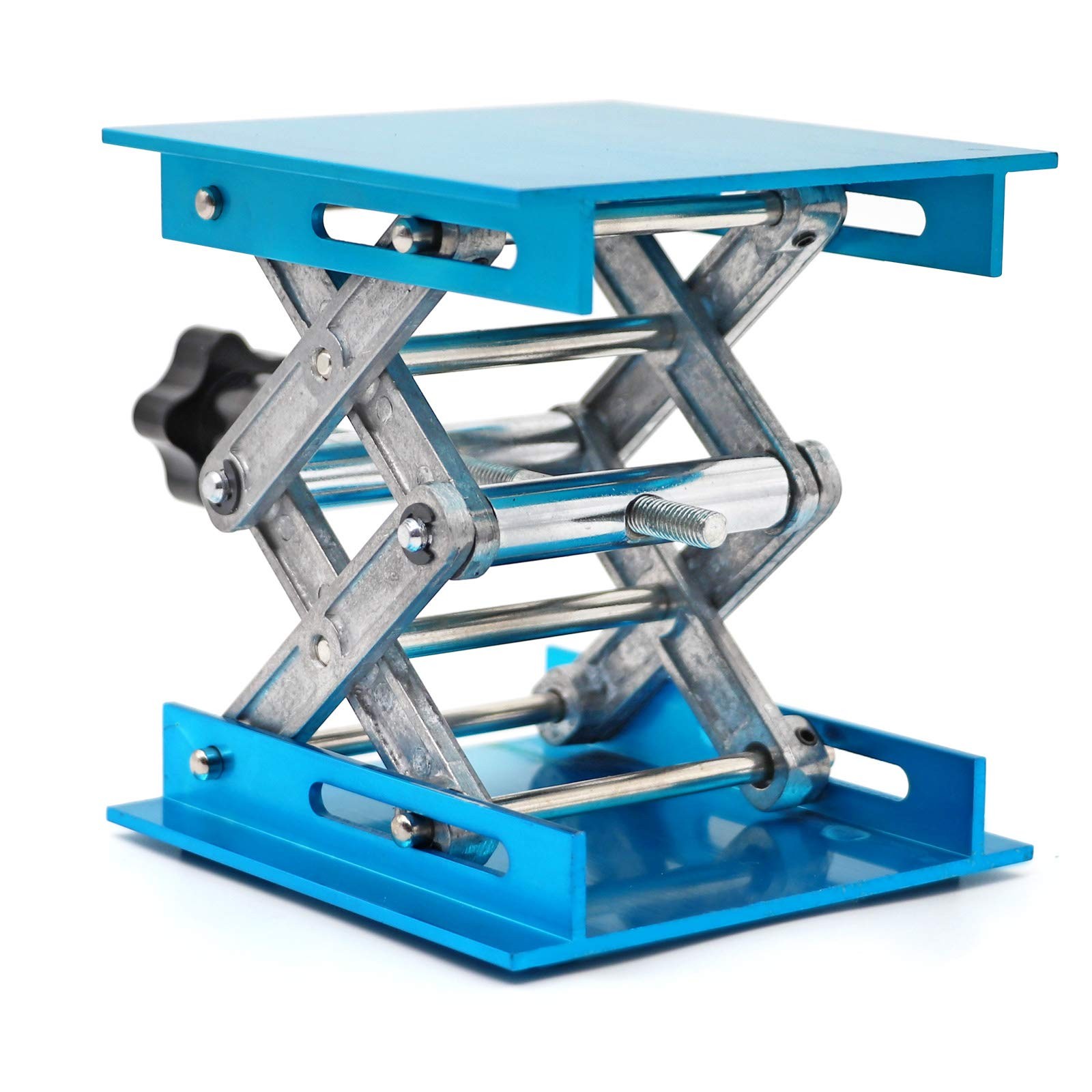 Lab Jack Stand Table Lift, Aluminium Oxide Laboratory Support Jack Platform L...