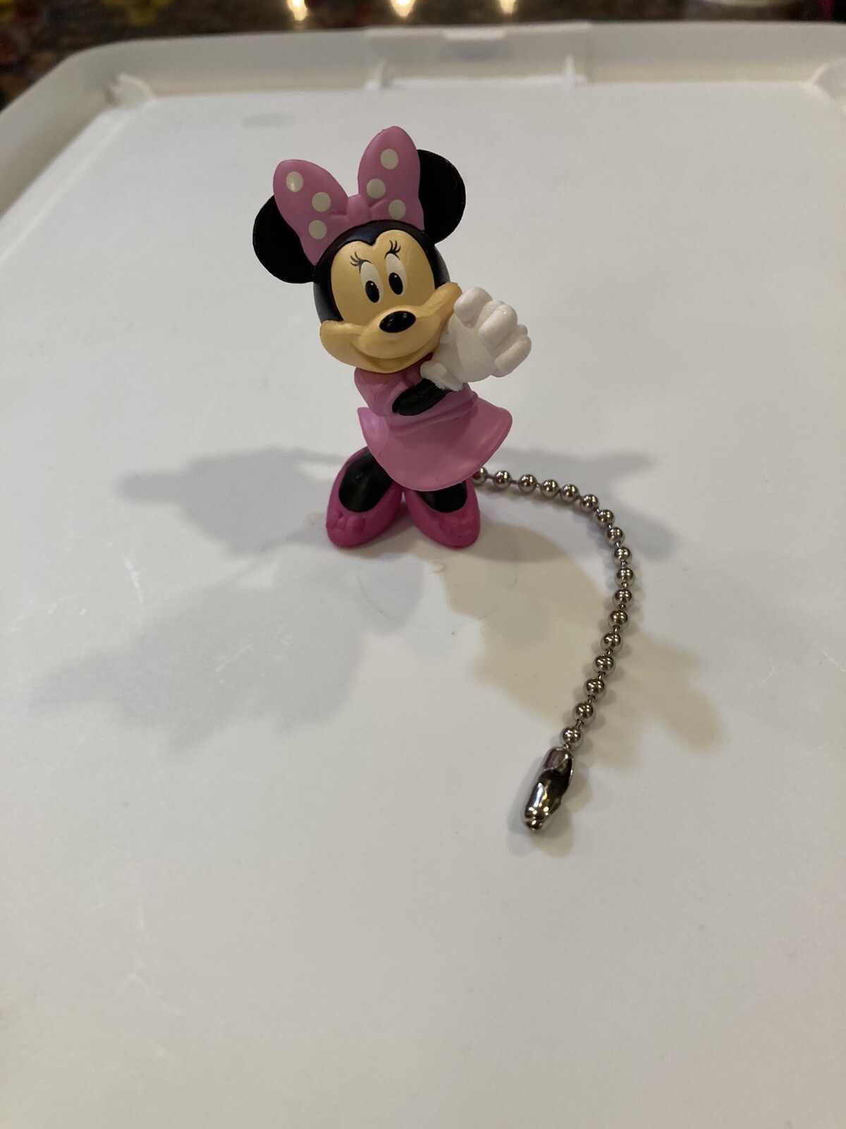 CUTE MINNIE MOUSE DISNEY CEILING FAN CHAIN LIGHT SWITCH PULL NEW