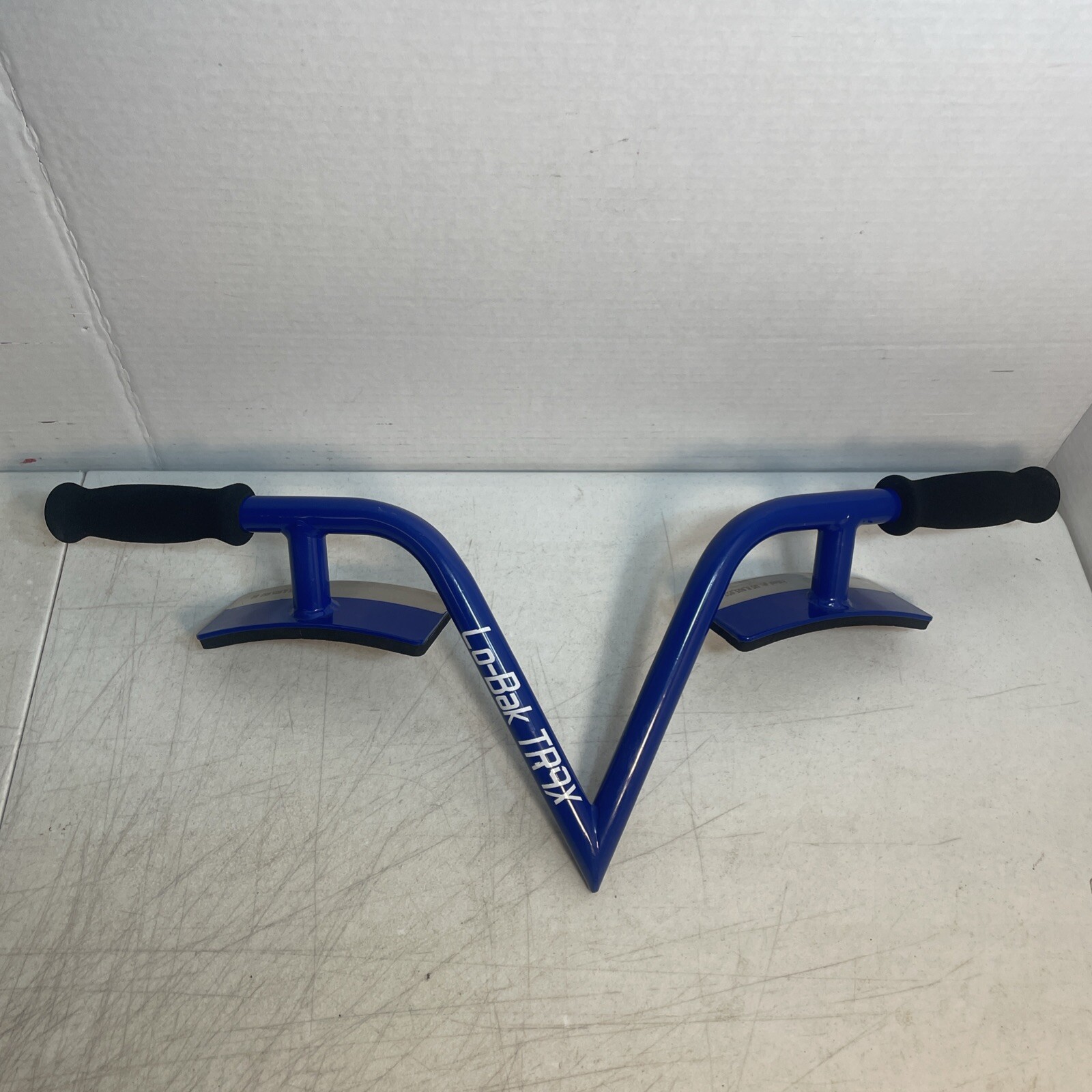 Lo-Bak Trax Portable Spinal Traction Device Decompression Back Pain Relief Blue
