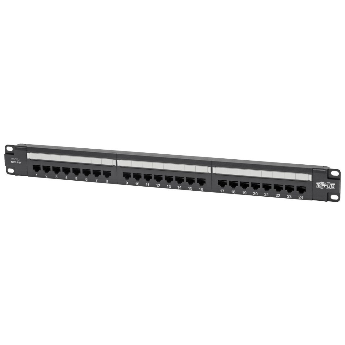 Tripplite N252P24 24-Port Cat6 PoE Patch Panel 1U TAA