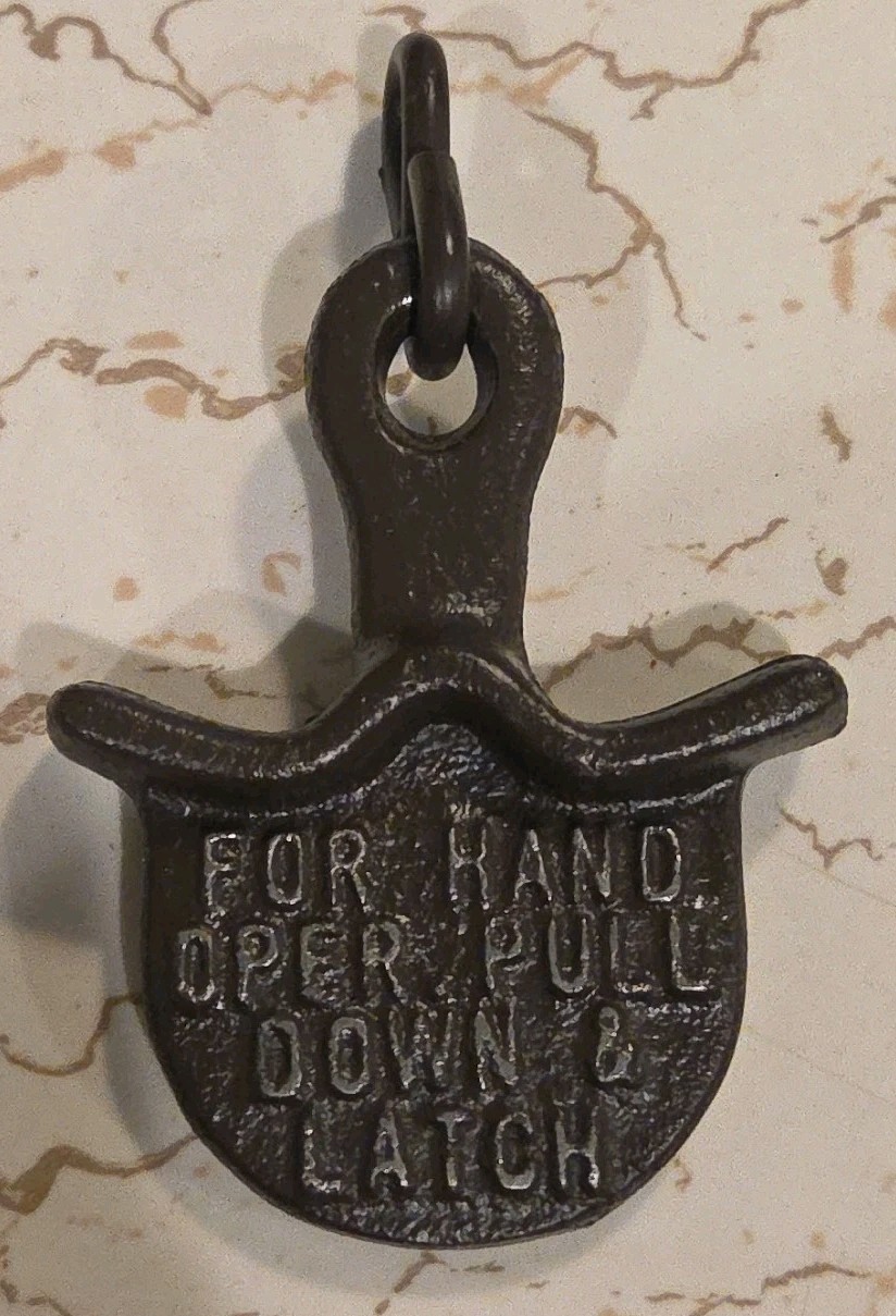 Vintage Cast Iron Steam Whistle Pull