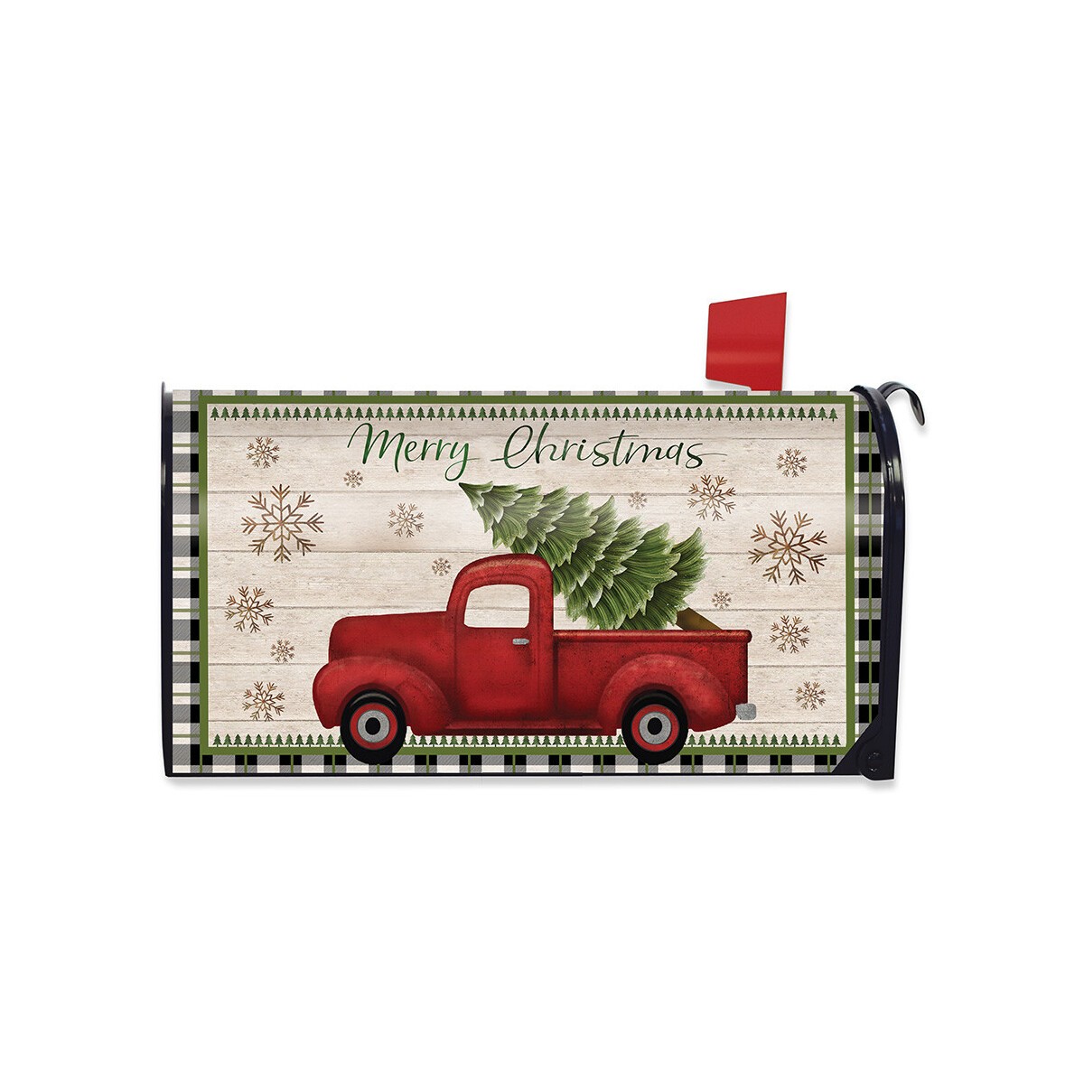 Briarwood Lane Merry Christmas Pickup Truck Oversized Mailbox Cover 20x14.5