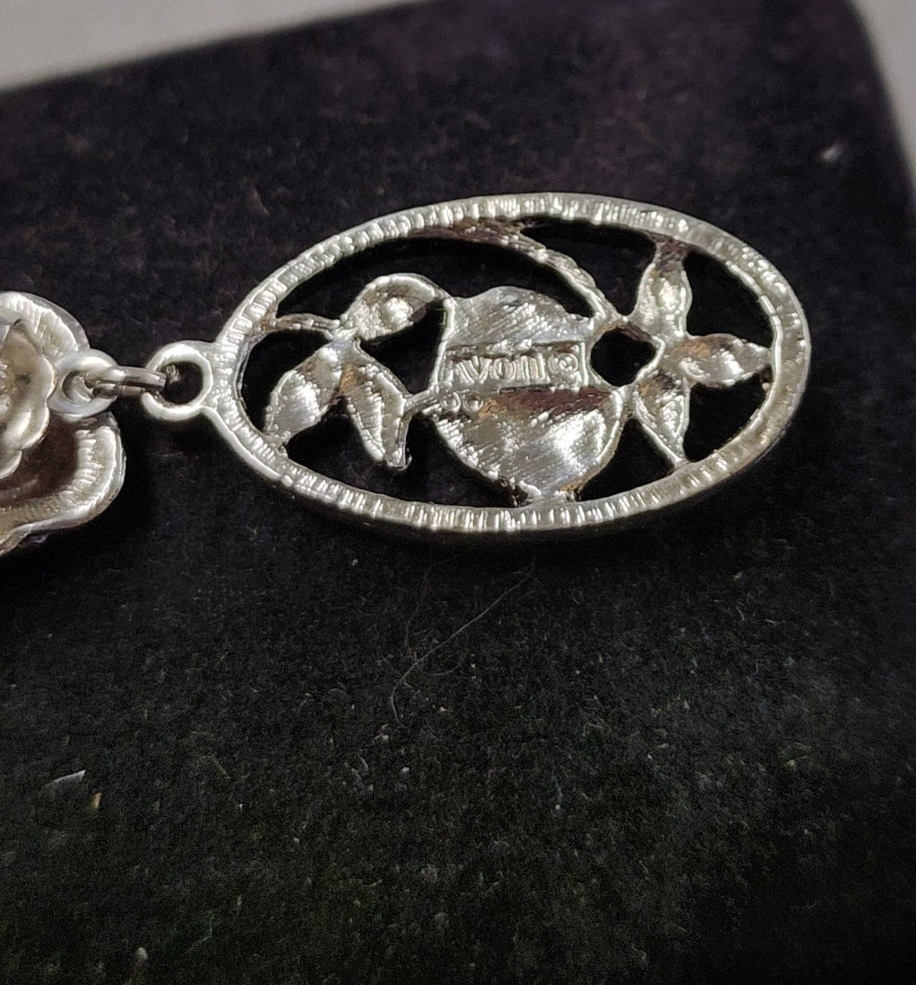 Avon Rosamonde Convertible Silvertone Earrings 35mm