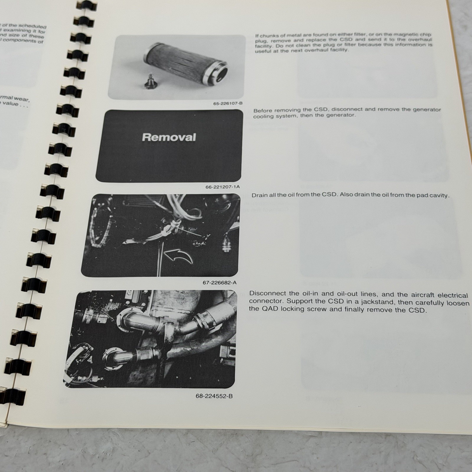 Sundstrand CSD 737 Line Maintenance Manual Model 60AGD40 Aviation