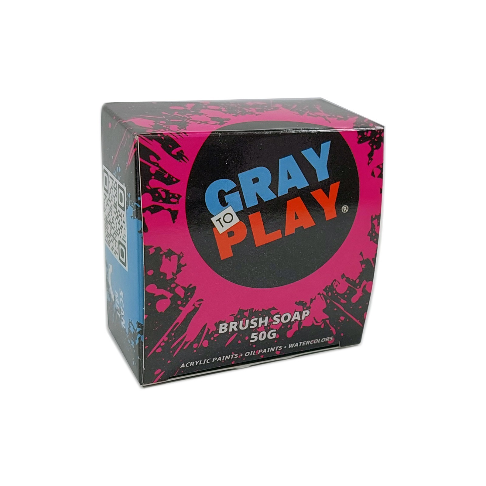 Brush Soap 50G w/ Silicon Agitator / Acrylic Paints, Oil Paints, & Watercolors