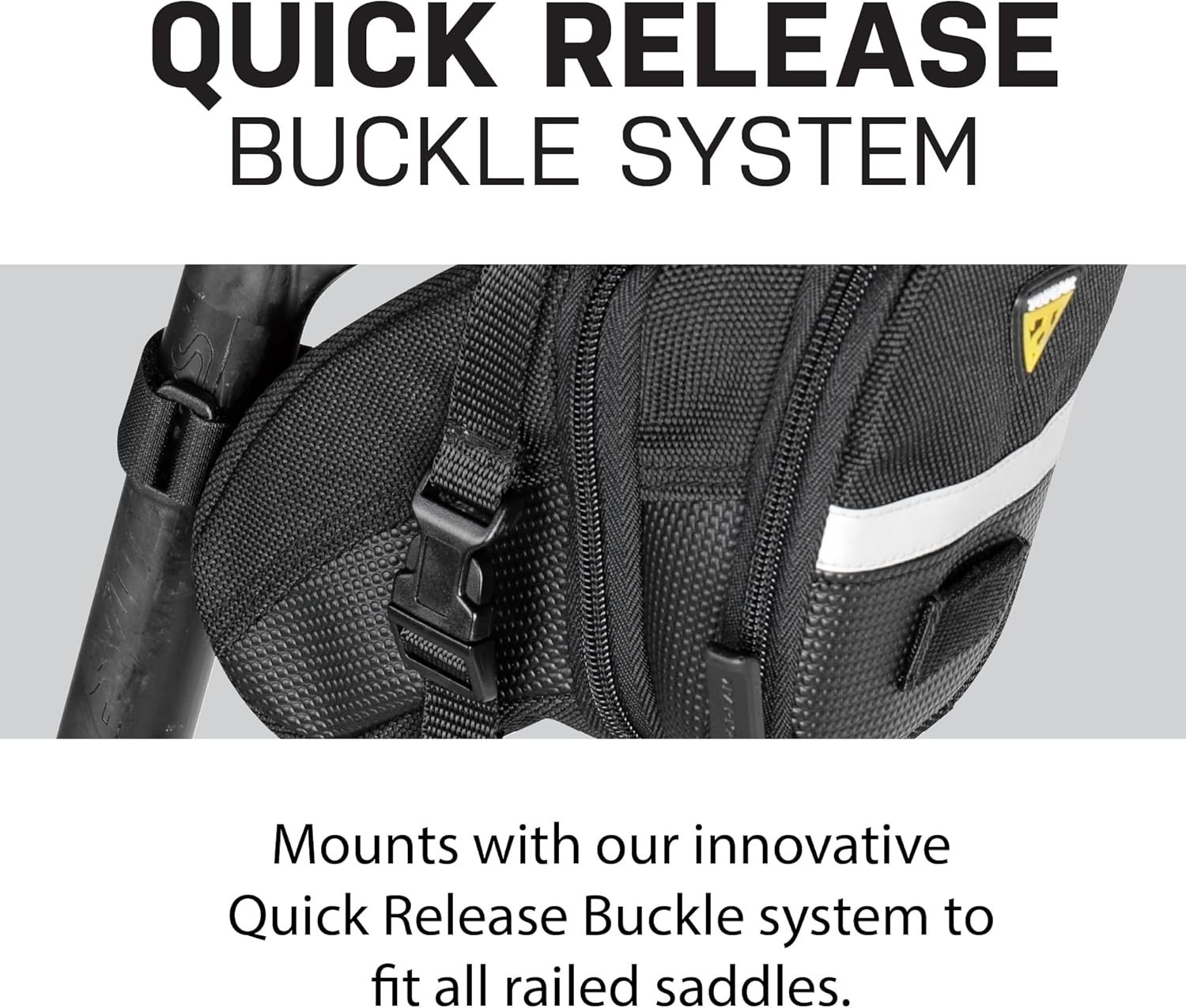 TC2261B Aero Wedge Pack with Strap Mount, Medium, black