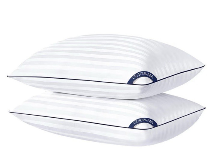 New Glaciman Set of 2 OEKO-TEX Certified King Size Pillows Soft Support