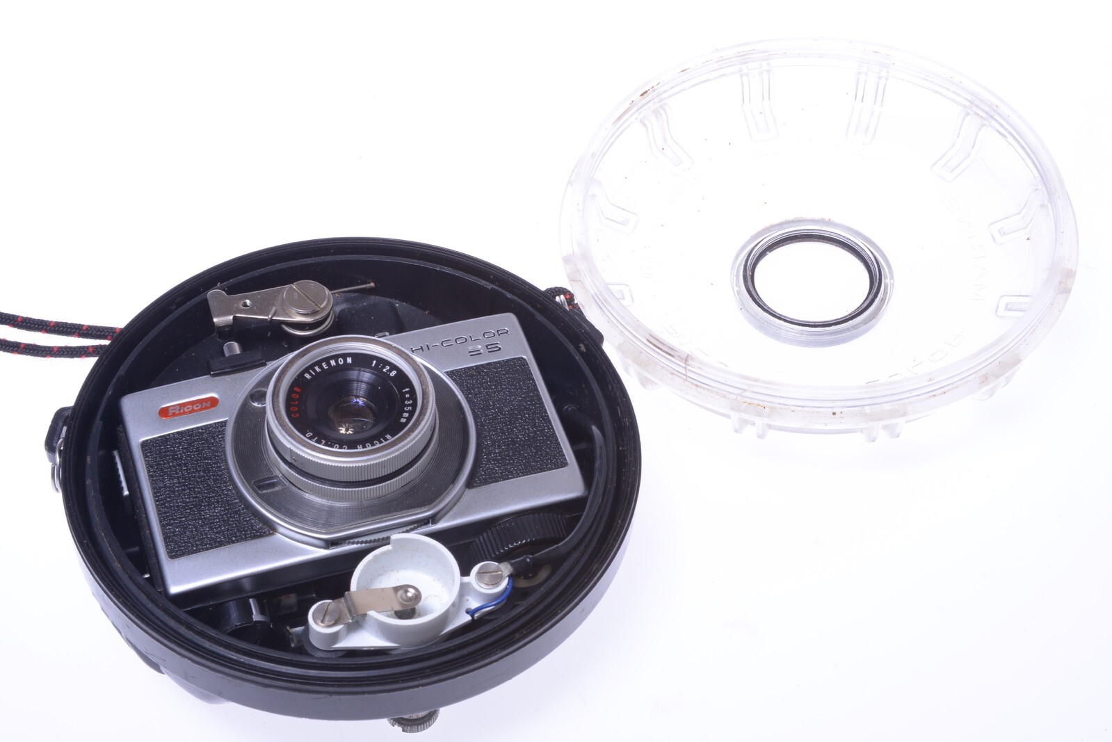 ✅ RICOH MARINE CAPSULE UNDERWATER HOUSING RICOH HI COLOR 35 CAMERA 35MM 2.8 LENS