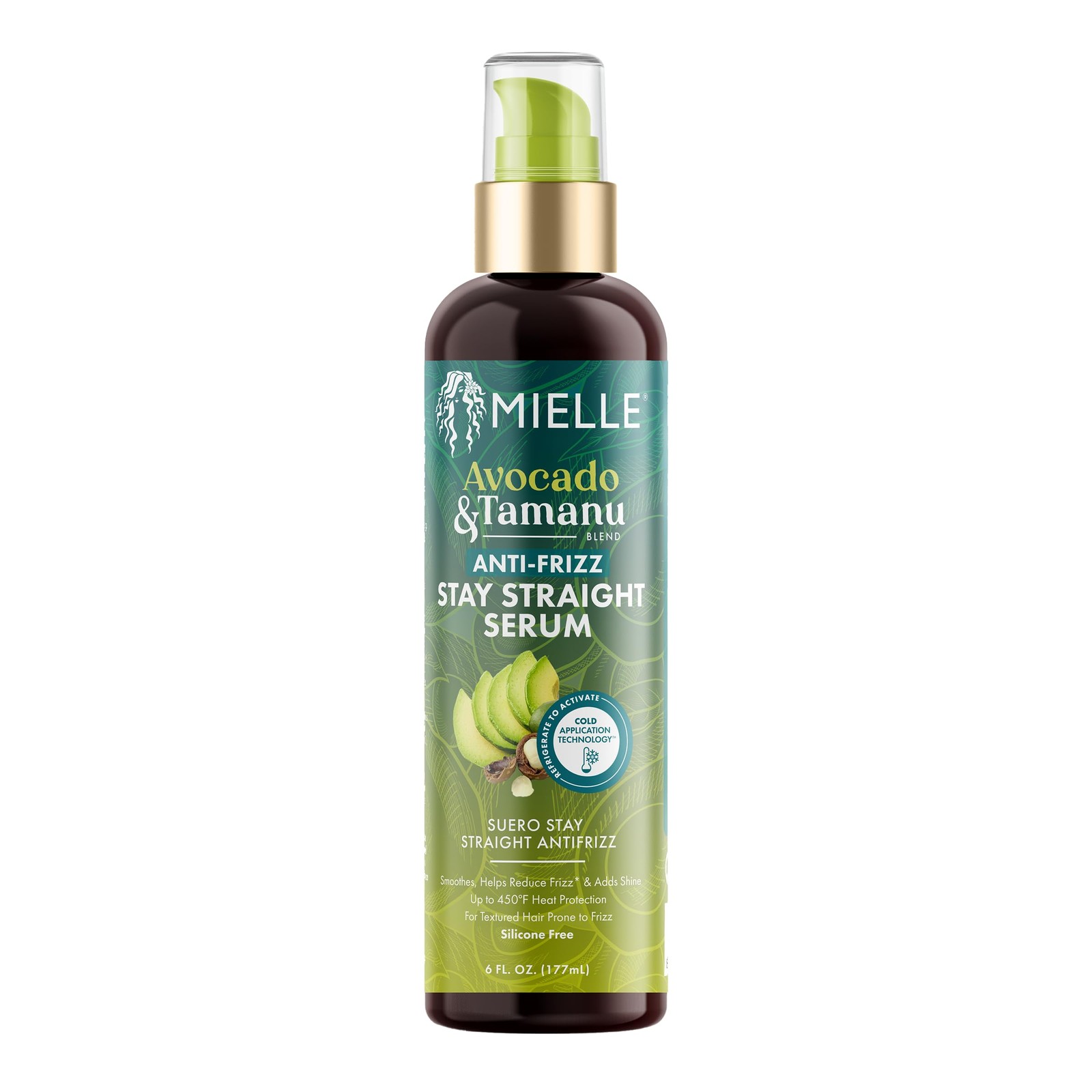 Mielle Organics Avocado & Tamanu Anti-Frizz Hair Serum - Stay Straight Smoothing